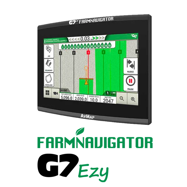 Farmnavigator G7 Ezy + Turtle Smart GPS (Blue Ring)