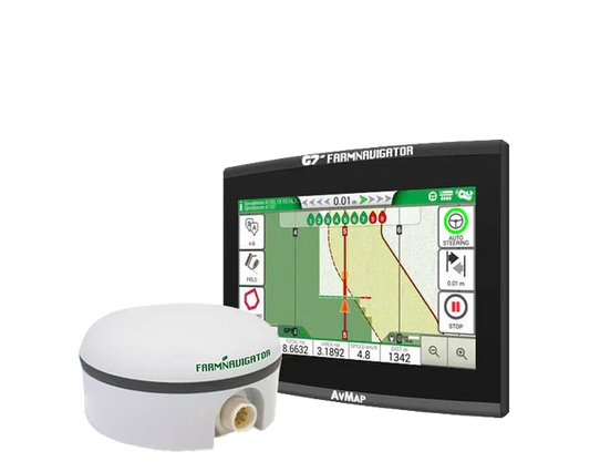 Farmnavigator G7 Plus with Wi-Fi + Turtle PRO2 GPS (Grey Ring)
