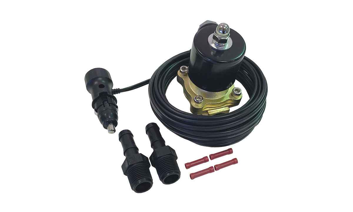 SINGLE BRASS SOLENOID KIT WITH SWITCH
