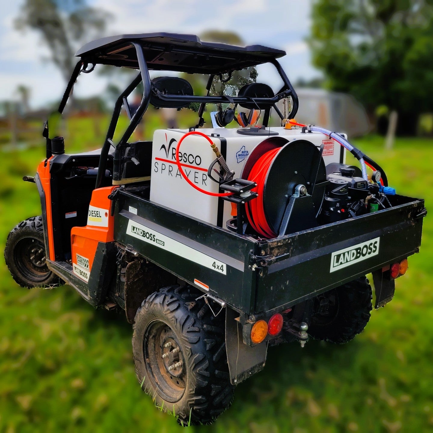 RESCO UTV SPRAYER - 300L 75M REMOTE RETRACTABLE REEL image 0
