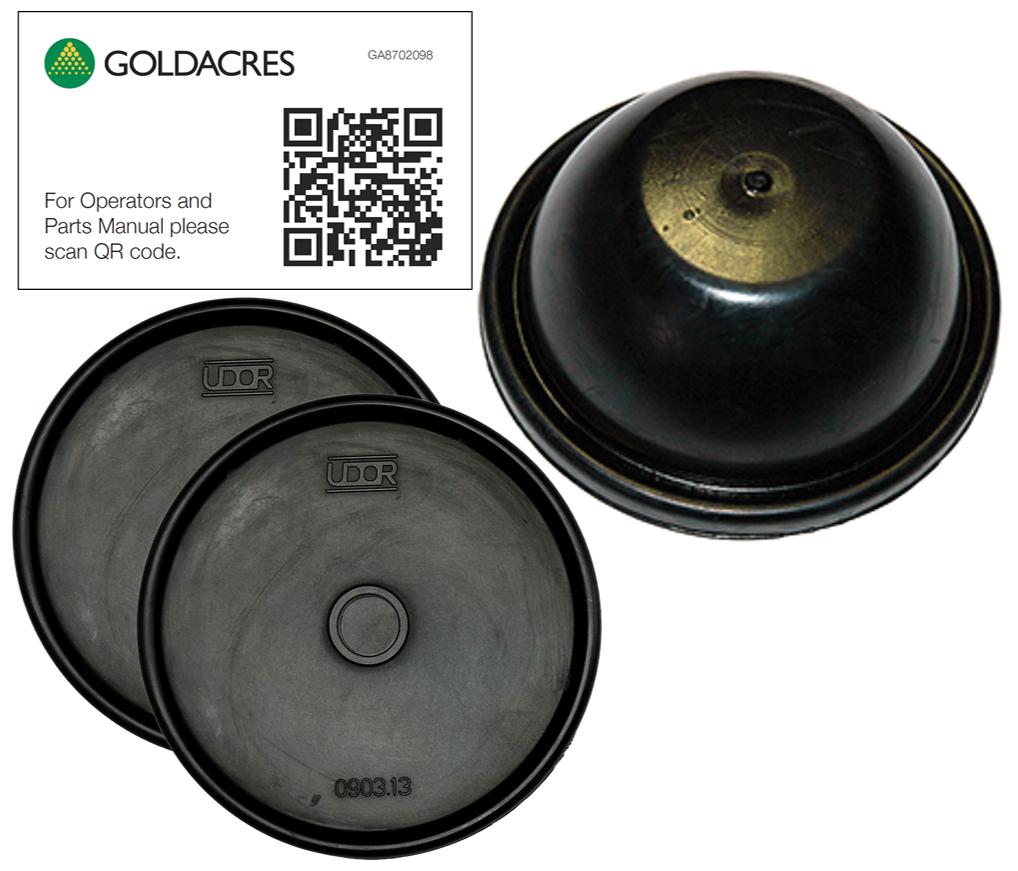Goldacres KAPPA 40 Diaphragm kit